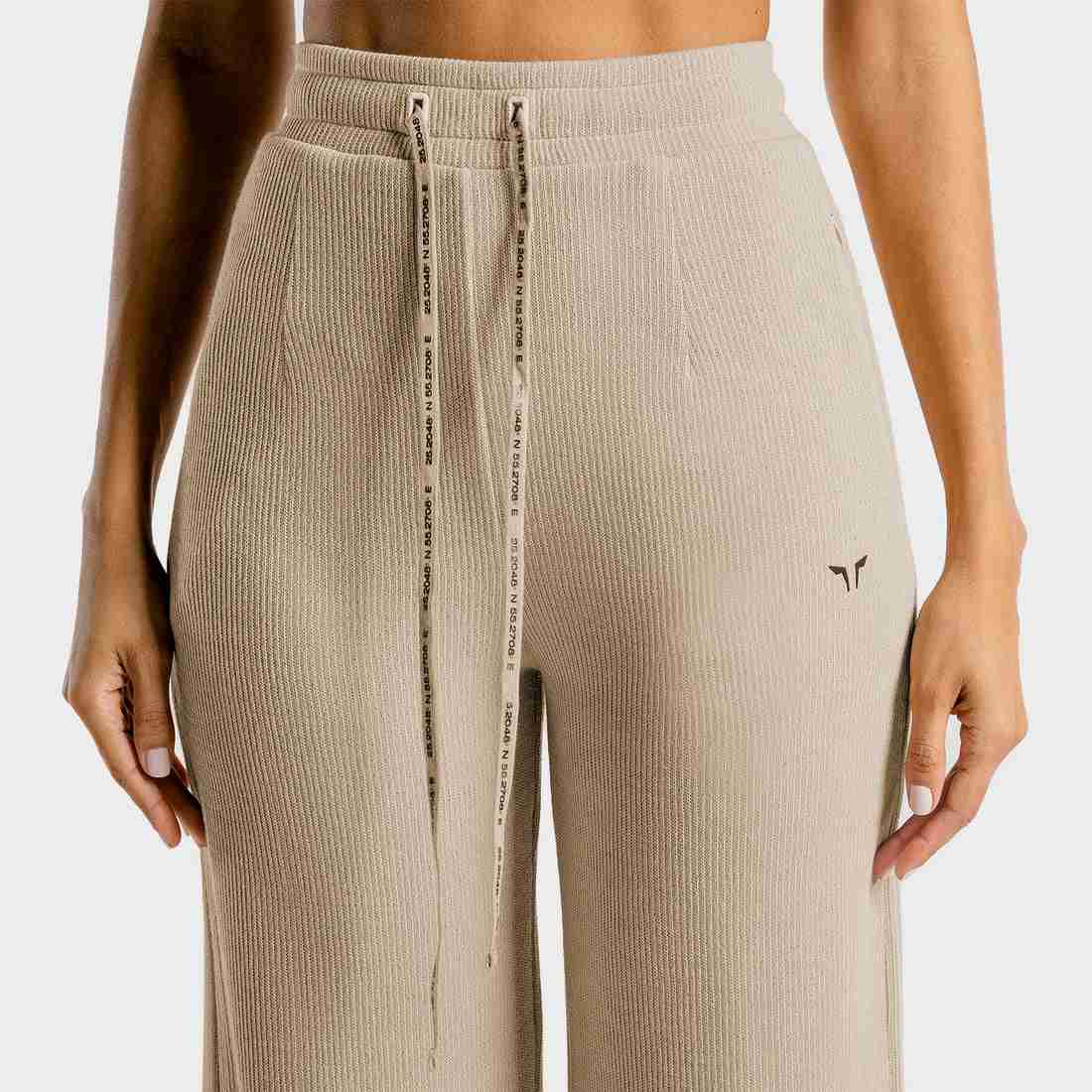 LUXE WIDE LEG PANTS - STONE
